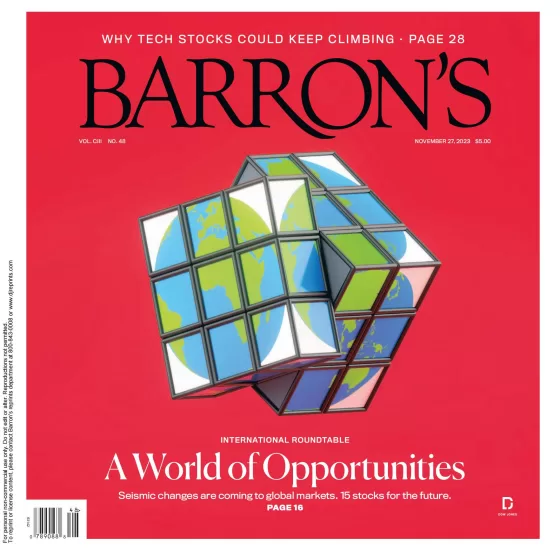 Barrons-巴伦周刊杂志2023.11.27期下载电子版PDF网盘订阅-易外刊-英语外刊杂志电子版PDF下载网站