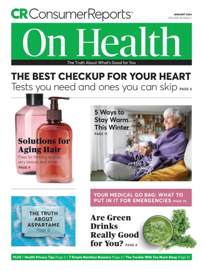 Consumer Reports On Health-消费者健康报告2024.01月号下载PDF电子版订阅-易外刊-英语外刊杂志电子版PDF下载网站