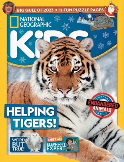 National Geographic Kids[英国]国家地理儿童版杂志2023.12月刊下载PDF订阅-易外刊-英语外刊杂志电子版PDF下载网站