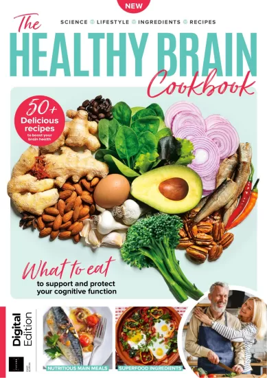 The Healthy Brain Cookbook-健康的大脑食谱2024年第1版杂志下载-易外刊-英语外刊杂志电子版PDF下载网站