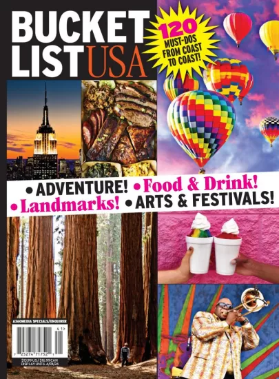 美国120件必做的事情从东海岸到西海岸！Bucket List USA 120 Must-dos From Coast to Coast! 2024-易外刊-英语外刊杂志电子版PDF下载网站