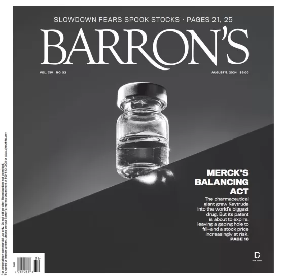 Barrons-巴伦周刊2024.08.05期下载电子版PDF网盘杂志订阅-易外刊-英语外刊杂志电子版PDF下载网站