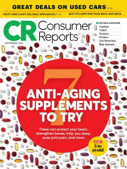 Consumer Reports-消费者报告2024.09月号下载PDF电子版杂志订阅-易外刊-英语外刊杂志电子版PDF下载网站