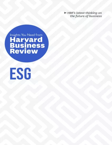 ESG: The Insights You Need from Harvard Business Review (HBR Insights Series) by Harvard Business Review-易外刊-英语外刊杂志电子版PDF下载网站