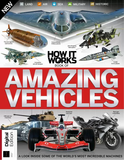 How It Works Book of Amazing Vehicles – 12th Edition 2024-运作方式：神奇车辆之书 – 2024年第12版杂志下载-易外刊-英语外刊杂志电子版PDF下载网站