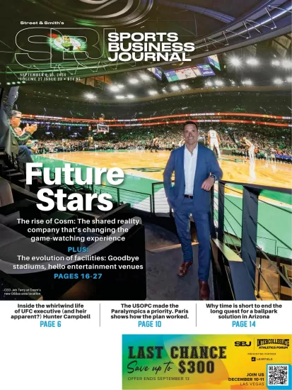 Sports Business Journal-体育商业杂志2024.09.09期下载PDF电子版网盘订阅-易外刊-英语外刊杂志电子版PDF下载网站