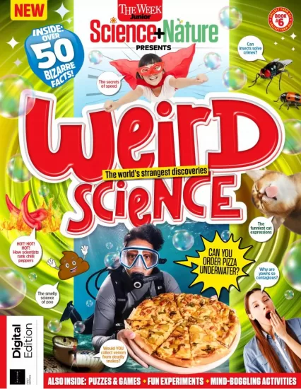 The Week Junior Science + Nature Weird Science-青少年周刊+自然怪科学2024年第一版-易外刊-英语外刊杂志电子版PDF下载网站