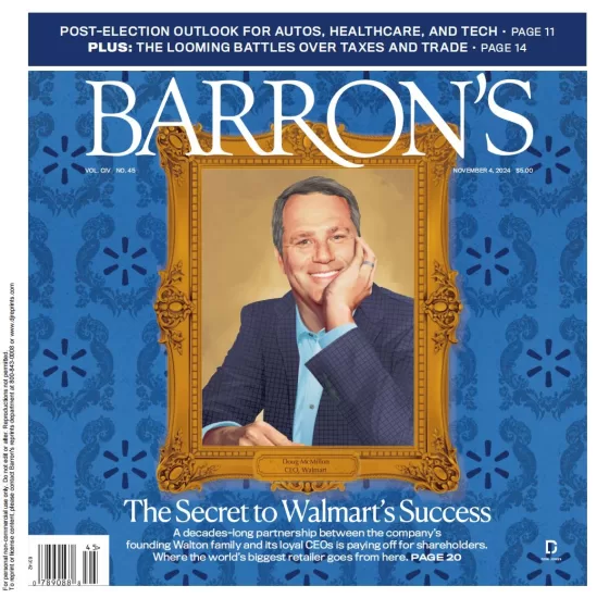 Barrons-巴伦周刊2024.11.04期下载电子版PDF网盘杂志订阅-易外刊-英语外刊杂志电子版PDF下载网站