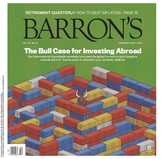 Barrons-巴伦周刊2024.12.09期下载电子版PDF网盘杂志订阅-易外刊-英语外刊杂志电子版PDF下载网站