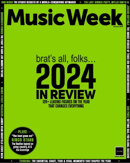 Music Week-音乐周2025.01月号下载PDF电子版杂志网盘订阅-易外刊-英语外刊杂志电子版PDF下载网站