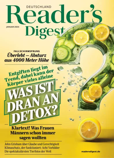 Reader’s Digest Germany – Januar 2025 读者文摘德国版2025.01月号下载-易外刊-英语外刊杂志电子版PDF下载网站