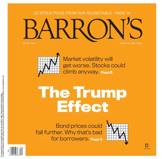 Barron’s Magazine-巴伦周刊2025.01.27期下载电子版PDF网盘杂志订阅-易外刊-英语外刊杂志电子版PDF下载网站