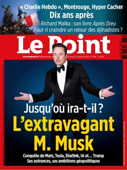 Le Point N° 2736 – 2 Janvier 2025-易外刊-英语外刊杂志电子版PDF下载网站