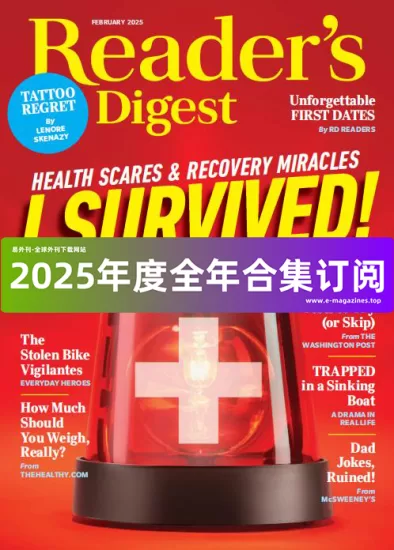 Reader’s Digest 读者文摘2025年全年合集下载PDF电子版网盘杂志订阅-易外刊-英语外刊杂志电子版PDF下载网站