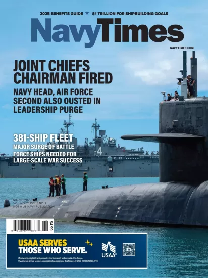 Navy Times-海军时报2025.03月号下载军事杂志订阅-易外刊-英语外刊杂志电子版PDF下载网站
