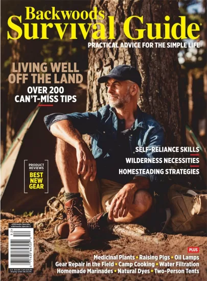 Backwoods Survival Guide – Practical Advice For The Simple Life, 2025 荒野生存指南 - 简单生活的实用建议 2025-易外刊-英语外刊杂志电子版PDF下载网站