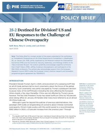【PIIE】注定分裂？美欧如何应对中国产能过剩挑战-易外刊-英语外刊杂志电子版PDF下载网站