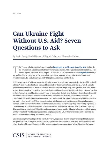 【CSIS】乌克兰能否脱离美国援助？七个值得思考的问题-易外刊-英语外刊杂志电子版PDF下载网站
