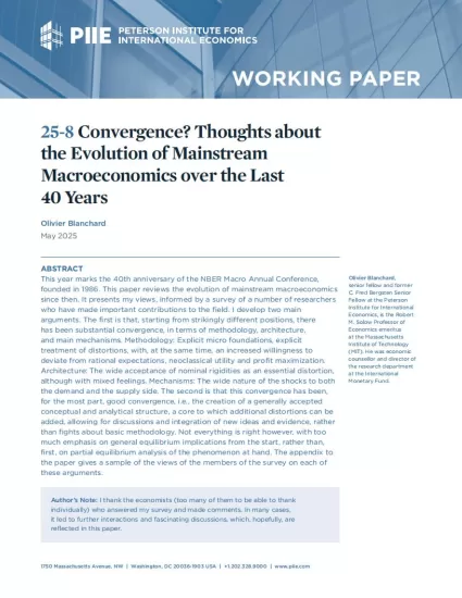 【彼得森】趋同？对过去40年主流宏观经济学演变的思考-易外刊-英语外刊杂志电子版PDF下载网站