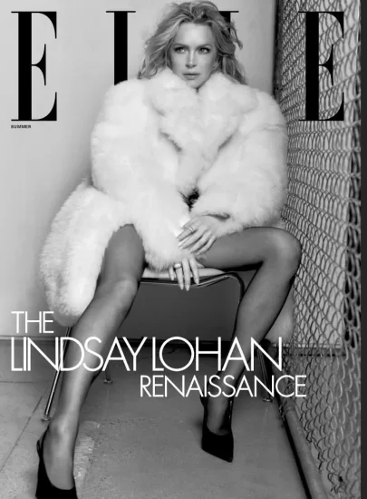 Elle USA - The Lindsaylohan Renaissance, Summer 2025-易外刊-英语外刊杂志电子版PDF下载网站