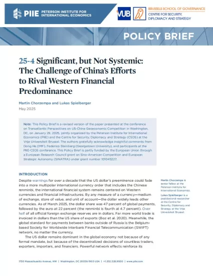 【彼得森】重大但不系统性：中国挑战西方金融主导地位的努力所面临的挑战-易外刊-英语外刊杂志电子版PDF下载网站