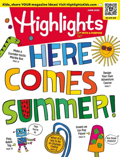 Highlights for Children-2025.06月号下载PDF电子版网盘订阅-易外刊-英语外刊杂志电子版PDF下载网站