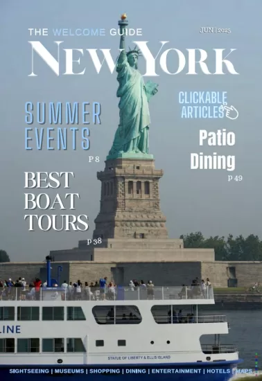 The Welcome Guide New York-纽约欢迎指南2025.06月号下载订阅-易外刊-英语外刊杂志电子版PDF下载网站
