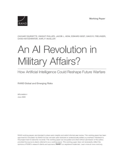 【兰德公司】军事领域的人工智能革命-如何重塑未来战争-易外刊-英语外刊杂志电子版PDF下载网站