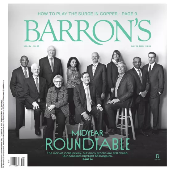 Barron’s Magazine-巴伦周刊2025.07.14期下载电子版PDF网盘杂志订阅-易外刊-英语外刊杂志电子版PDF下载网站