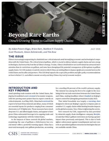 【CSIS】超越稀土：中国对镓供应链的威胁日益加剧-易外刊-英语外刊杂志电子版PDF下载网站
