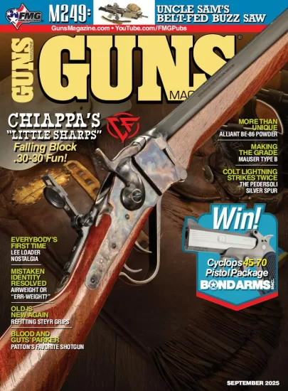 Guns Magazine-枪支杂志2025.09月号下载订阅-易外刊-英语外刊杂志电子版PDF下载网站