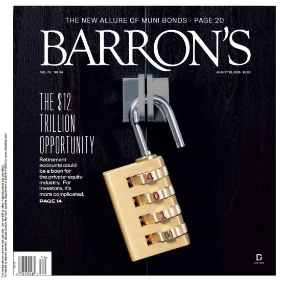 Barron’s Magazine-巴伦周刊2025.08.25期下载电子版PDF网盘杂志订阅-易外刊-英语外刊杂志电子版PDF下载网站