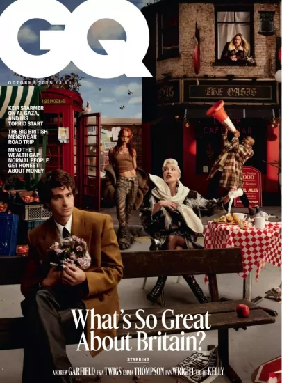 GQ UK-2025.10月号下载PDF电子版杂志网盘订阅-易外刊-英语外刊杂志电子版PDF下载网站