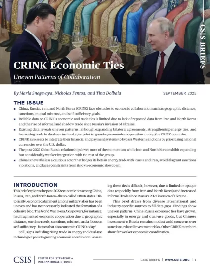 【CSIS】CRINK经济关系：合作模式不均衡-易外刊-英语外刊杂志电子版PDF下载网站
