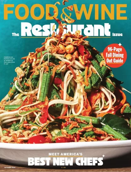 Food & Wine USA-美食与美酒2025.10月号下载订阅-易外刊-英语外刊杂志电子版PDF下载网站