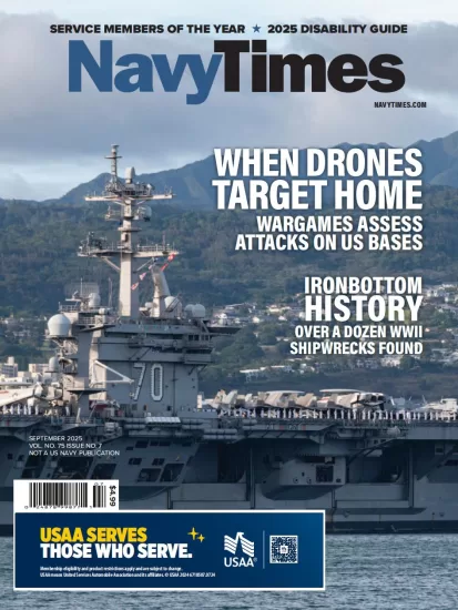 Navy Times-海军时报2025.09月号下载军事杂志订阅-易外刊-英语外刊杂志电子版PDF下载网站