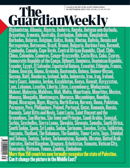 The Guardian Weekly-卫报周刊2025.09.26期下载PDF电子版网盘订阅-易外刊-英语外刊杂志电子版PDF下载网站