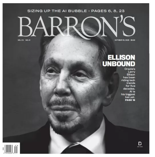 Barron’s Magazine-巴伦周刊2025.10.13期下载电子版PDF网盘杂志订阅-易外刊-英语外刊杂志电子版PDF下载网站