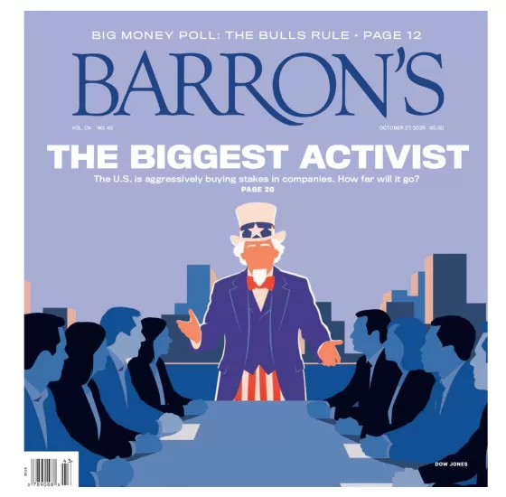 Barron’s Magazine-巴伦周刊2025.10.27期下载电子版PDF网盘杂志订阅-易外刊-英语外刊杂志电子版PDF下载网站