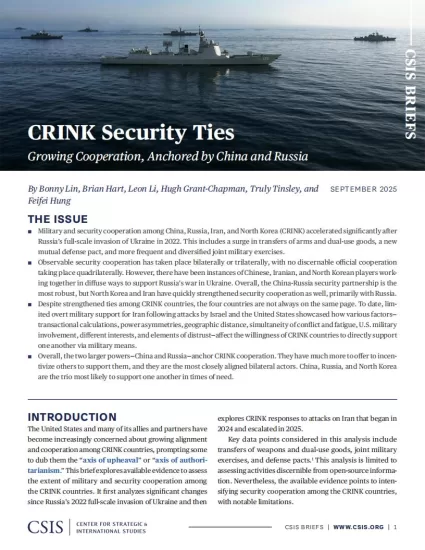 【CSIS】CRINK安全关系：以中俄为支撑，合作日益深化-易外刊-英语外刊杂志电子版PDF下载网站
