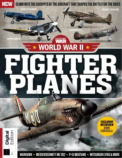 History of War World War II Fighter Planes – 1st Edition 2025 战争史：第二次世界大战战斗机计划 – 第1版，2025年-易外刊-英语外刊杂志电子版PDF下载网站