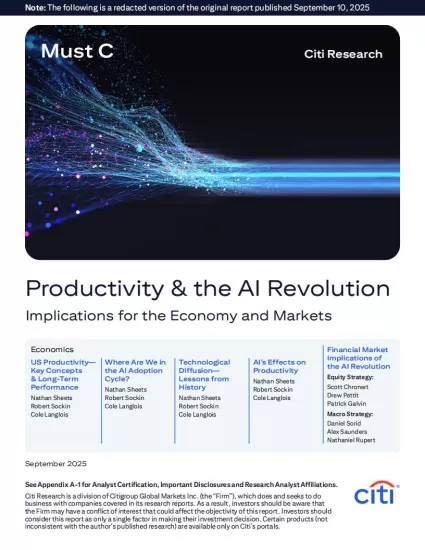 【花旗银行】生产力与人工智能革命——对经济和市场的影响-易外刊-英语外刊杂志电子版PDF下载网站