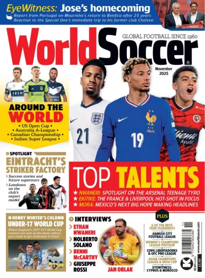 World Soccer-世界足球杂志2025.11月号下载PDF电子版网盘订阅-易外刊-英语外刊杂志电子版PDF下载网站