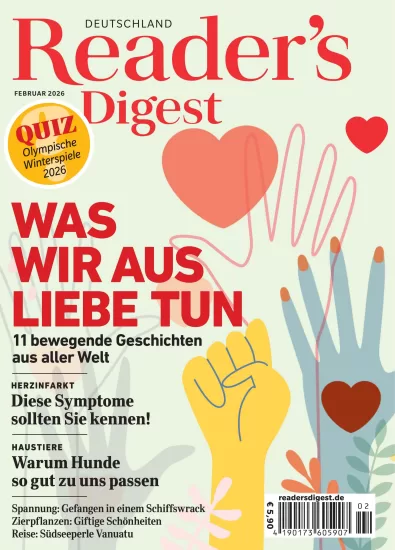 Reader's Digest Germany-读者文摘德国版2026.02月号-易外刊-英语外刊杂志电子版PDF下载网站