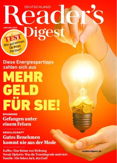 Reader's Digest Germany-读者文摘德国版2026.01月号-易外刊-英语外刊杂志电子版PDF下载网站