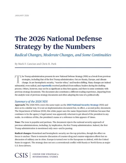 【CSIS】2026年国防战略数据解读：激进变革、温和变革与部分延续-易外刊-英语外刊杂志电子版PDF下载网站