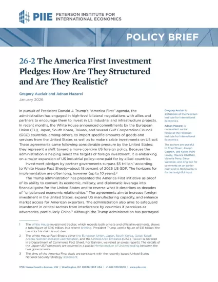 【PIIE】“美国优先”投资承诺：它们的结构如何？它们现实吗？-易外刊-英语外刊杂志电子版PDF下载网站