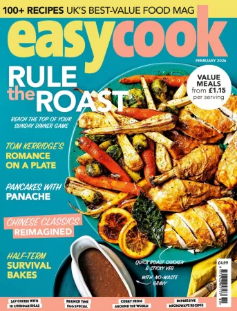 BBC Easy Cook UK-轻松烹饪2026.02月号-易外刊-英语外刊杂志电子版PDF下载网站