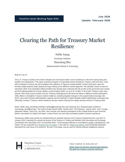 【布鲁金斯学会】为国债市场韧性扫清障碍-易外刊-英语外刊杂志电子版PDF下载网站