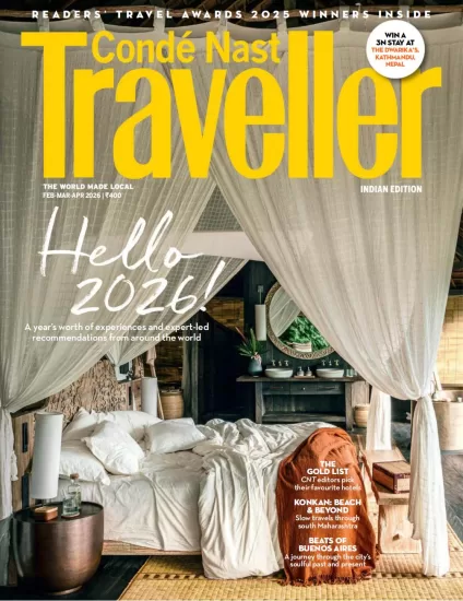 Conde Nast Traveller India-康泰纳斯特旅行家2026.02-04月号-易外刊-英语外刊杂志电子版PDF下载网站